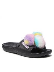 Klapki Crocs. Brązowe klapki Crocs, bez wzorów, bez obcasa. Za 189.99 zł.