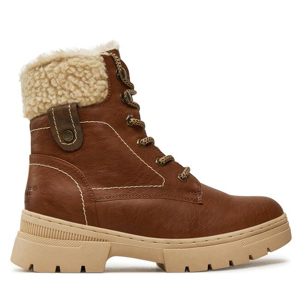 Trzewiki Go Soft. Brązowe botki GO SOFT, bez wzorów, bez obcasa, na płaskiej podeszwie, bez zapięcia. Za 249.99 zł.