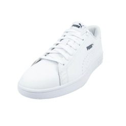 Damskie Skórzane Buty Treningowe Smash V2. Białe trekkingi Puma, trekkingowe. Za 332.99 zł.