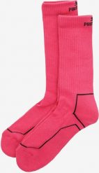 Skarpetki sportowe Puma Neon Różowe 2-Pak Unisex 39-42. Czerwone skarpety ZEAGLE, bez wzorów, z materiału. Za 45.40 zł.