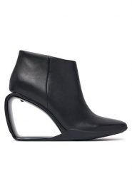 United Nude Botki Mobius Ankle Bootie Hi 1093756016 Czarny. Czarne botki United Nude, bez wzorów, ze skóry, bez obcasa, na koturnie, bez zapięcia. Za 1,689.00 zł.