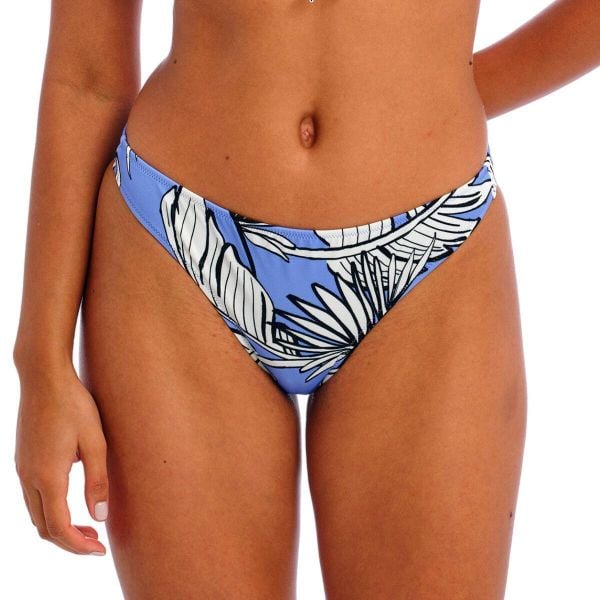 Figi do kostiumów kąpielowych dla kobiet Freya Mali beach. Niebieskie figi Freya, l, bez wzorów, z materiału. Za 155.00 zł.
