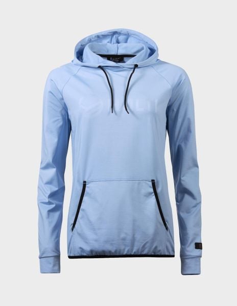 Bluza z kapturem damska Halti Dynamic. Niebieskie bluzy HALTI, bez wzorów, z elastanu, z kapturem. Za 449.99 zł.