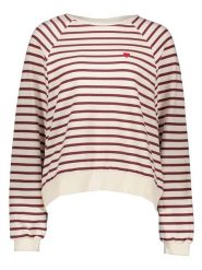 Pieces Bluza w kolorze beżowo-czerwonym rozmiar: XS. Brązowe bluzy sportowe Pieces, xs, bez wzorów, z bawełny, bez kaptura. Za 79.03 zł.