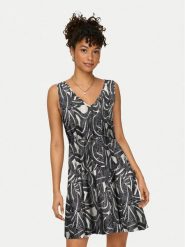 ONLY Sukienka letnia Nova 15323197 Szary Regular Fit. Szare sukienki Only, na lato, l, bez wzorów, z wiskozy, bez kołnierzyka, bez ramiączek. Za 129.99 zł.