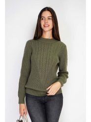 William de Faye Sweter w kolorze khaki rozmiar: 40. Brązowe swetry William de Faye, bez wzorów, z kaszmiru, bez ramiączek. Za 113.90 zł.