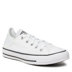 Trampki Converse. Białe trampki Converse, bez wzorów, bez zapięcia. Za 189.99 zł.