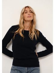 Just Cashmere Kaszmirowy sweter "Vivian" w kolorze granatowym rozmiar: L. Niebieskie swetry Just Cashmere, l, bez wzorów, z kaszmiru, bez ramiączek. Za 277.36 zł.