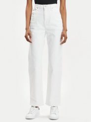 Tommy Jeans Jeansy Julie DW0DW17612 Biały Straight Fit. Białe jeansy Tommy Jeans, bez wzorów. Za 339.99 zł.