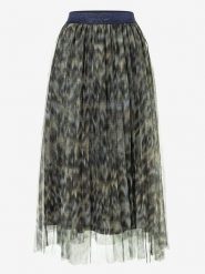 More & More Spódnica w kolorze granatowo-zielonym rozmiar: 38. Niebieskie spódnice More & More, bez wzorów, z tiulu, maxi. Za 100.75 zł.