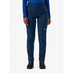 Spodnie softshell damskie Berghaus Trail-Explorer Pant. Niebieskie spodnie narciarskie Berghaus, bez wzorów, z softshellu, trekkingowe. Za 419.99 zł.