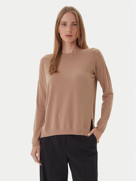 Kontatto Sweter 3M0800C Beżowy Regular Fit. Brązowe swetry Kontatto, m, bez wzorów, z syntetyku, bez ramiączek. Za 189.99 zł.