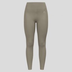 Legginsy damskie Odlo ASCENT MEDIUM SUPPORT Tights. Zielone legginsy Odlo, s, bez wzorów, z materiału, z podwyższonym stanem. Za 271.99 zł.