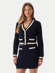 Guess Kardigan W5BR0E Z4090 Granatowy Slim Fit. Niebieskie kardigany Guess, xs, z aplikacjami, z syntetyku. Za 479.99 zł.