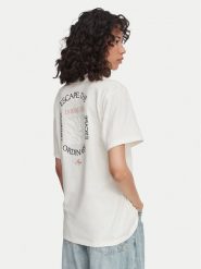 HUGO T-Shirt Vintage 50573326 Biały Oversize. Białe t-shirty Hugo, xs, bez wzorów, z bawełny, bez kołnierzyka, bez ramiączek. Za 299.99 zł.