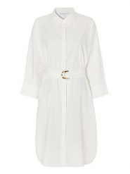 TATUUM Sukienka "Altea" w kolorze kremowym rozmiar: 40. Brązowe sukienki Tatuum, bez wzorów, z bawełny, bez kołnierzyka, bez ramiączek, midi. Za 189.74 zł.