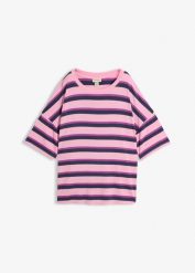 T-shirt oversize z lejącej wiskozy. Czerwone t-shirty bonprix, bez wzorów, z wiskozy, bez kołnierzyka, bez ramiączek. Za 72.99 zł.