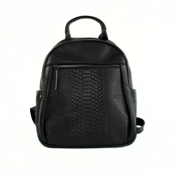 Skórzany plecak damski Solier FV07 Elan czarny. Czarne plecaki Solier, bez wzorów, ze skóry. Za 238.99 zł.