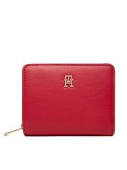Tommy Hilfiger Mały Portfel Damski Th Icon Med Za Flap AW0AW17742 Czerwony. Czerwone portfele TOMMY HILFIGER, bez wzorów, ze skóry. Za 259.99 zł.