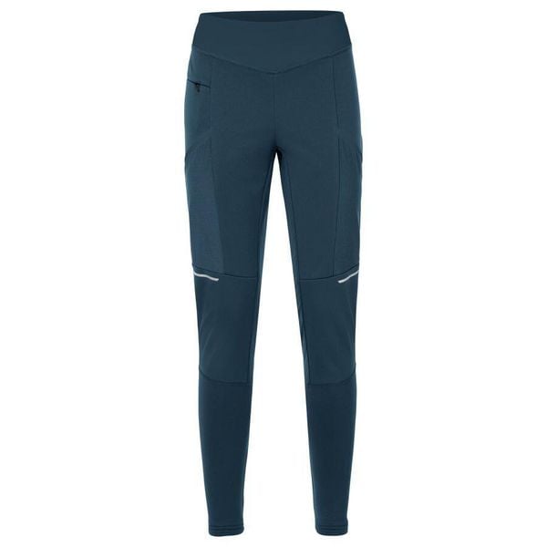 Legginsy damskie VAUDE Larice. Niebieskie legginsy Vaude, bez wzorów, z dzianiny. Za 596.15 zł.