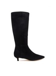 LAUREN RALPH LAUREN Kozaki 802P15726005 Czarny. Czarne kozaki Lauren Ralph Lauren, ze skóry, bez obcasa, na szpilce, bez zapięcia. Za 1,299.00 zł.