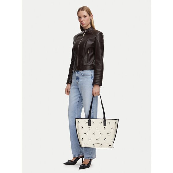 Torebka KARL LAGERFELD. Białe shopper KARL LAGERFELD, bez wzorów, bez dodatków. Za 1,099.00 zł.