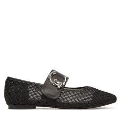 Baleriny Coccinelle. Czarne baleriny Coccinelle, bez wzorów, bez obcasa. Za 629.99 zł.