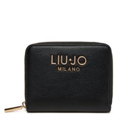 Duży Portfel Damski Liu Jo. Czarne portfele Liu Jo, bez wzorów. Za 269.99 zł.