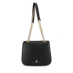 Torba Beverly Hills Polo Club. Czarne listonoszki Beverly Hills Polo Club, bez wzorów, bez dodatków. Za 169.99 zł.