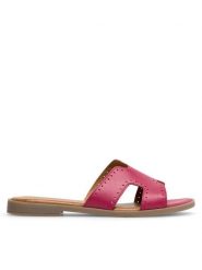 Lasocki Klapki WI16-FOXI-74 Różowy. Czerwone klapki Lasocki, bez wzorów, ze skóry, bez obcasa. Za 119.99 zł.