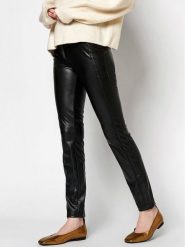 Rosner Legginsy "Alisa" w kolorze czarnym rozmiar: 40/L30. Czarne legginsy Rosner, l, bez wzorów, ze skóry, z podwyższonym stanem. Za 194.95 zł.