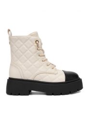 Nine West Trzewiki CEO-INAS-01 Écru. Botki Nine West, bez wzorów, z materiału, bez obcasa, na płaskiej podeszwie, bez zapięcia. Za 299.99 zł.