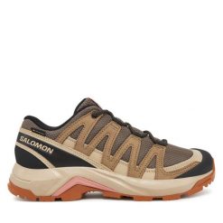 Trekkingi Salomon. Brązowe trekkingi Salomon, z gore-texu, trekkingowe. Za 609.99 zł.