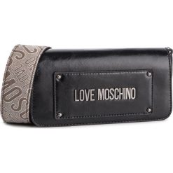 Torebka LOVE MOSCHINO - JC4224PP07KC100B Nero/Jacquard Nat. Czarne listonoszki Love Moschino, bez wzorów, ze skóry ekologicznej, bez dodatków. W wyprzedaży za 409.00 zł.