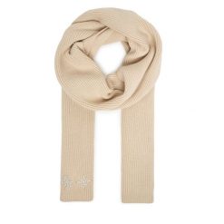 Szalik Guess. Brązowe szaliki Guess, z aplikacjami. Za 289.99 zł.