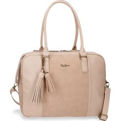 Torba w kolorze beżowym na laptopa - (S)41 x (W)29 x (G)9 cm. Brązowe torby na laptopa Pepe Jeans Accessories, bez wzorów, z materiału, przez ramię. W wyprzedaży za 249.95 zł.