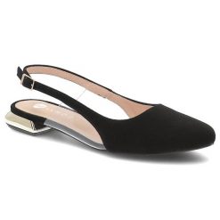 Czarne Sandały Armodo Stylowe Obuwie Damskie Ze Skóry Naturalnej. Czarne sandały Armodo, bez wzorów, ze skóry, eleganckie, bez obcasa, na obcasie, bez zapięcia. Za 332.99 zł.