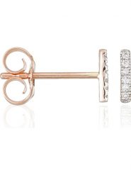 DIAMANTA Złote kolczyki-wkrętki z diamentami rozmiar: onesize. Żółte kolczyki DIAMANTA, z diamentem, złote. Za 616.40 zł.