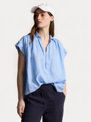 Polo Ralph Lauren Koszula 211935131003 Niebieski Relaxed Fit. Niebieskie koszule Polo Ralph Lauren, xl, bez wzorów, ze lnu, bez kołnierzyka, bez ramiączek. Za 529.99 zł.