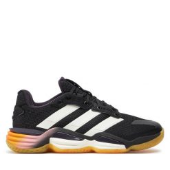 Buty halowe adidas. Czarne obuwie sportowe Adidas, bez zapięcia. Za 429.99 zł.