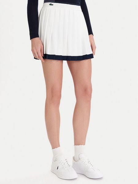Lacoste Spódnica tenisowa JF8576 Biały Regular Fit. Białe spodnie sportowe Lacoste, bez wzorów, z syntetyku, tenisowe. Za 579.99 zł.