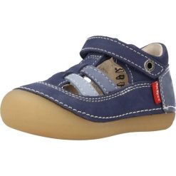 Sandały KICKERS SUSHY Niebieski. Niebieskie sandały Kickers, bez wzorów, ze skóry, sportowe, bez obcasa, bez zapięcia. Za 171.99 zł.