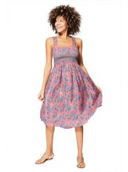 Aller Simplement Sukienka w kolorze jasnoróżowo-niebieskim rozmiar: 34-40. Różowe sukienki Aller Simplement, bez wzorów, klasyczne, bez kołnierzyka, bez ramiączek, midi. Za 43.99 zł.