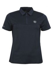 Peak Mountain Funkcyjna koszulka polo "Achance" w kolorze granatowym rozmiar: S. Niebieskie koszulki polo Peak Mountain, s, bez wzorów, z materiału, bez kołnierzyka, bez ramiączek. Za 100.99 zł.