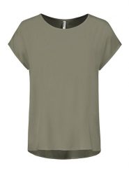 Sublevel Bluzka w kolorze oliwkowym rozmiar: XXL. Brązowe bluzki Sublevel, s, bez wzorów, z wiskozy, klasyczne, bez kołnierzyka, bez ramiączek. Za 43.99 zł.