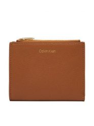 Calvin Klein Bilonówka LV04F1135G Brązowy. Brązowe portfele Calvin Klein, bez wzorów, ze skóry. Za 289.99 zł.