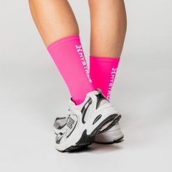 Damskie skarpety do biegania – odprowadzające pot – wyjątkowy komfort. Białe skarpety HYSTRIDE, bez wzorów. Za 48.00 zł.