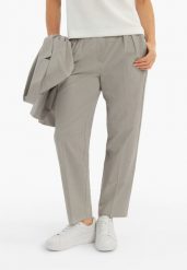 R-TERA. Szare spodnie materiałowe Volcano, na co dzień, s, bez wzorów, z bawełny. Za 169.99 zł.