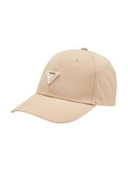 Guess Czapka z daszkiem V4YZ01 WG982 Beżowy. Brązowe czapki Guess, z aplikacjami, z materiału. Za 159.99 zł.
