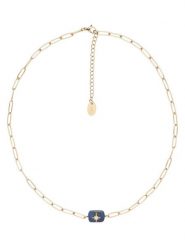 U.S. Polo Assn. Pozłacany naszyjnik z lapis lazuli - dł. 36,5 cm rozmiar: onesize. Niebieskie naszyjniki U.S. Polo Assn., z lazurytem, metalowe. Za 86.99 zł.